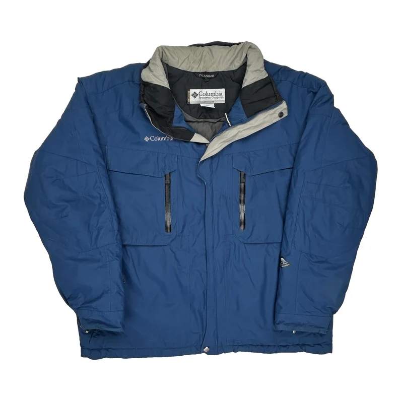 Titanium Series Columbia Ski Jacket - XL Blue Polyester
