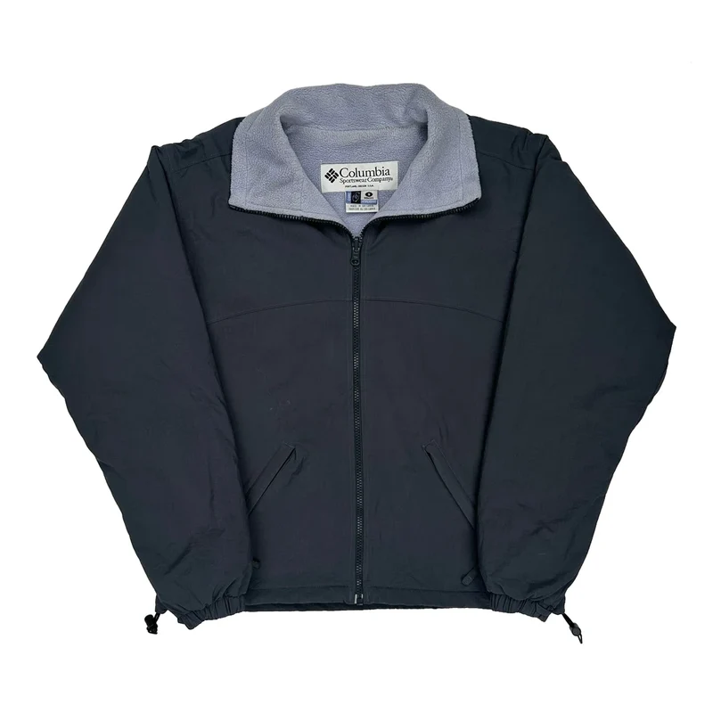 Columbia Fleece Jacket - Small Grey Polyester