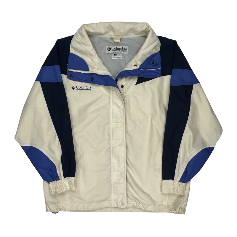 Columbia Ski Jacket - Large Cream Nylon