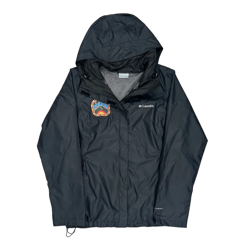 Columbia Waterproof Jacket - Large Black Polyester