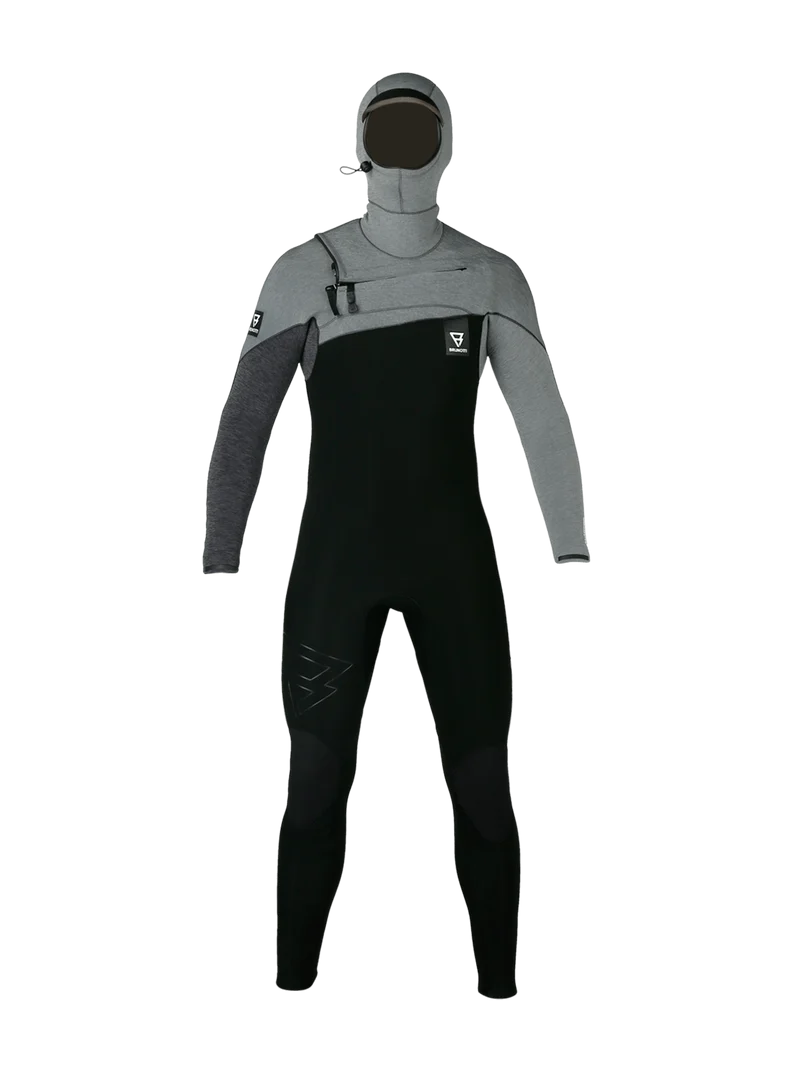 Gravity Hooded Fullsuit 6/4 mm Men Wetsuit | Grey