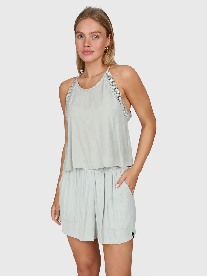 Hellenah Women Top | Aqua Grey
