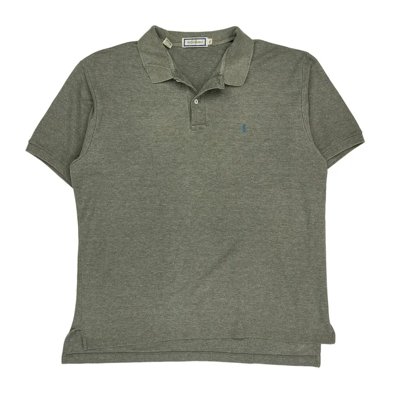 Yves Saint Laurent Polo Shirt - XL Grey Cotton