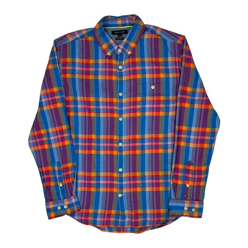 Tommy Hilfiger Shirt - Large Multicoloured Cotton