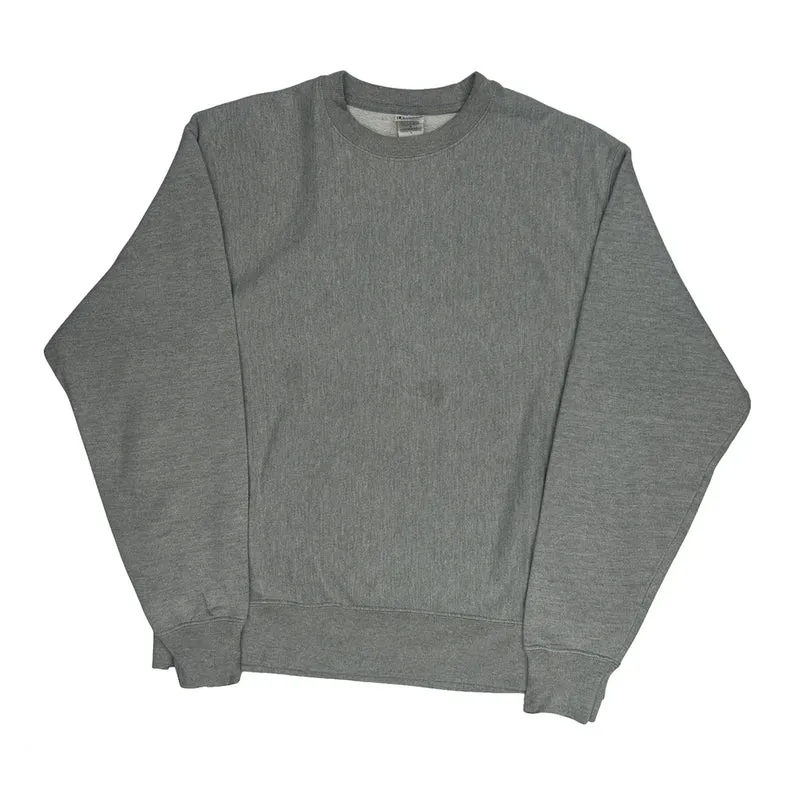 Reverse Weave Champion Sweatshirt - Large Grey Cotton Blend