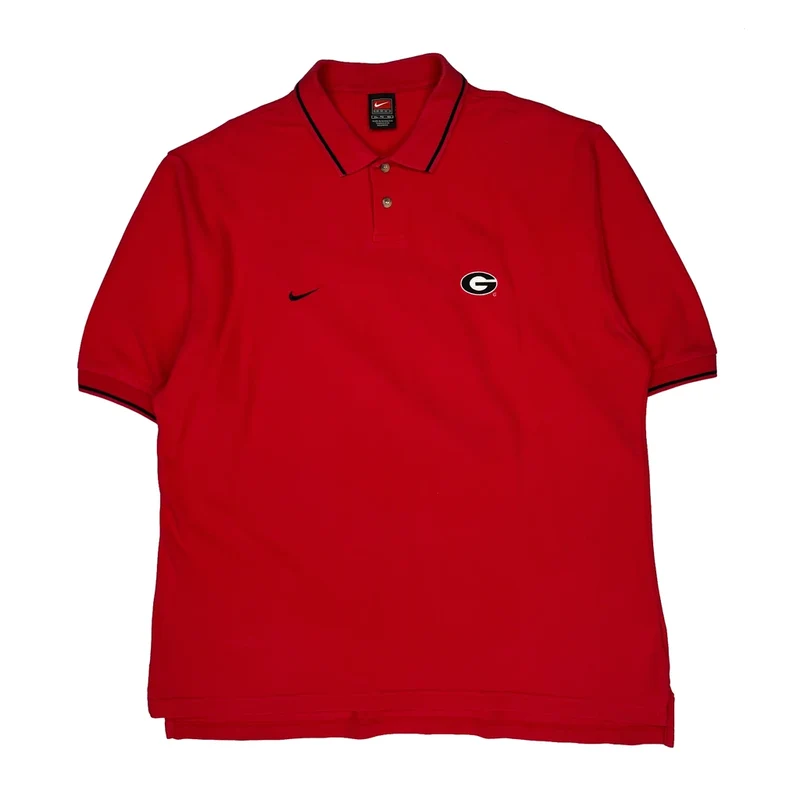 Georgia Bulldogs Nike Polo Shirt - XL Red Cotton