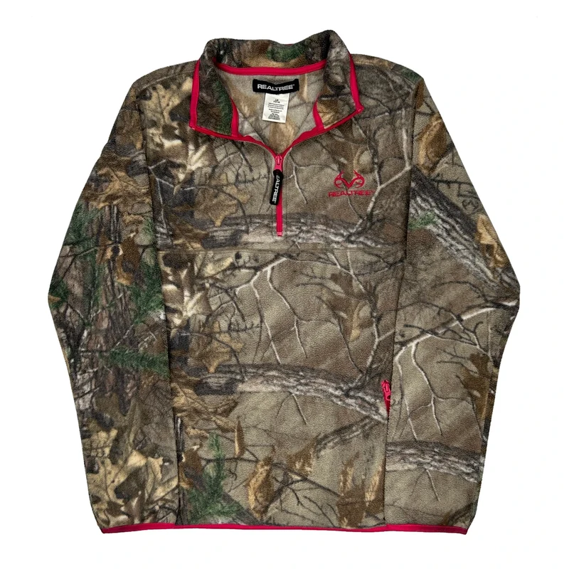 Realtree Camo Fleece - Large Green Polyester