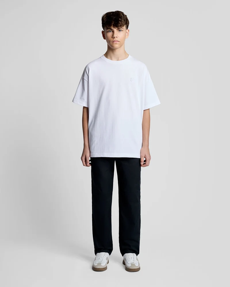 Straight Leg Cotton Trousers