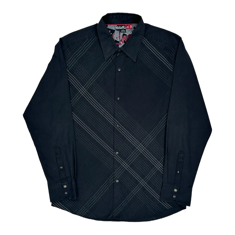 Quiksilver Shirt - XL Black Cotton