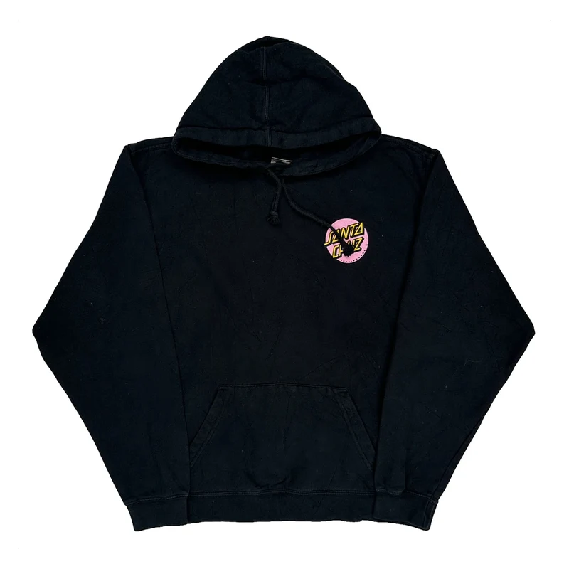 Skateboards Santa Cruz Hoodie - Large Black Cotton Blend