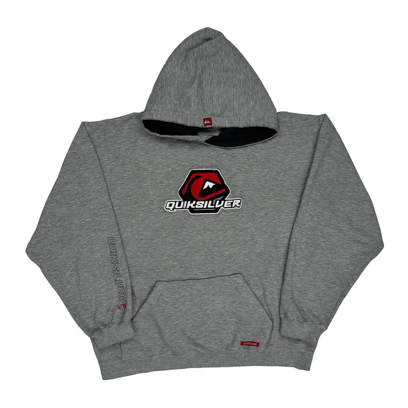 Quiksilver Hoodie - Medium Grey Cotton Blend