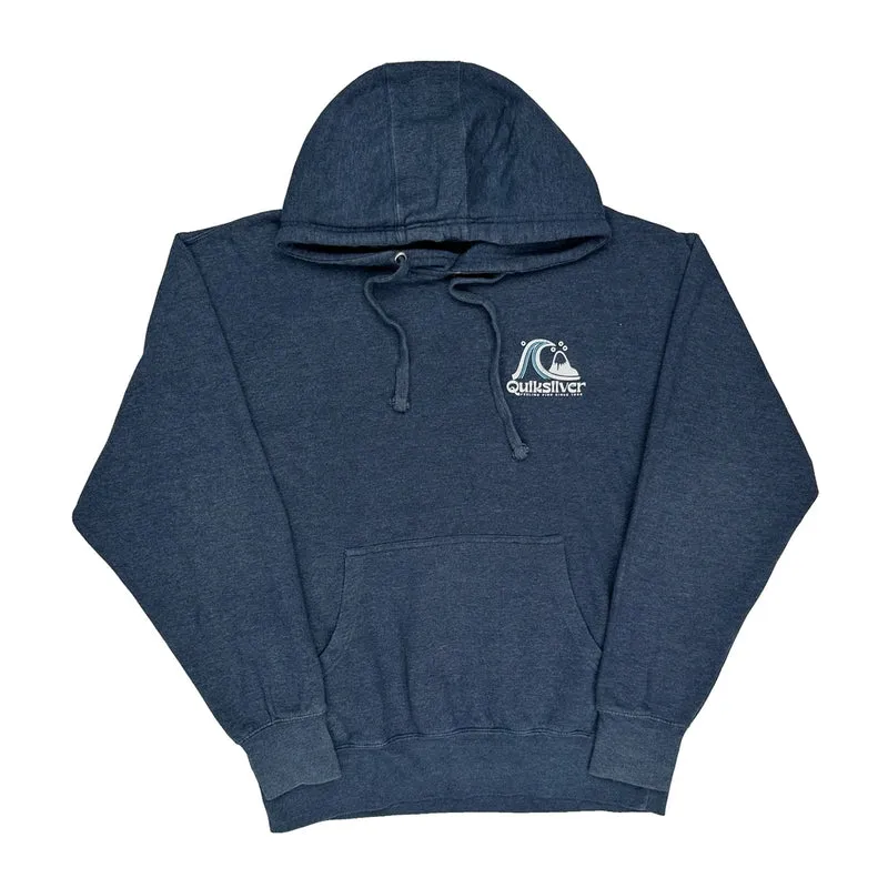 Surfing Quiksilver Hoodie - Medium Blue Cotton