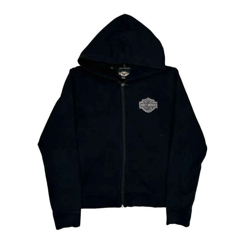 Motorcycles Harley Davidson Graphic Hoodie - XL Black Cotton