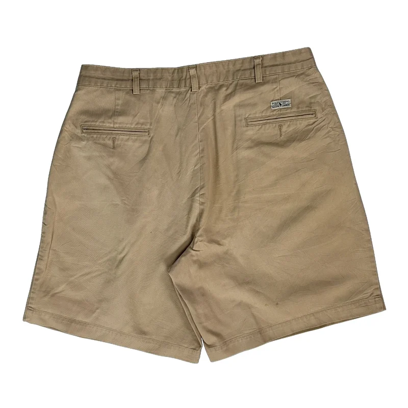 Polo By Ralph Lauren Pleated Shorts - 34W 8L Beige Cotton