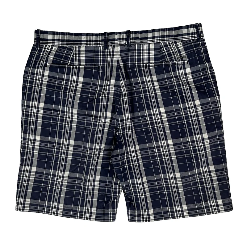 Tommy Hilfiger Checked Shorts - 36W 10L Black & White Cotton