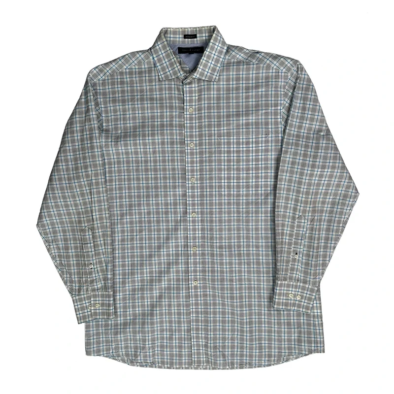 Tommy Hilfiger Checked Shirt - Large Blue Cotton