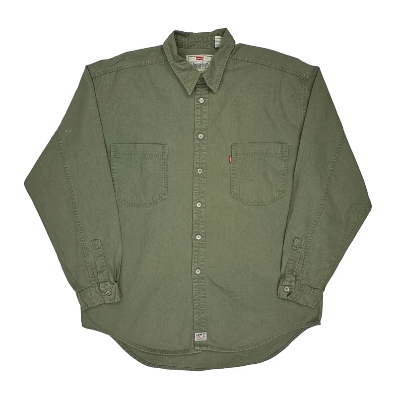 Levis Shirt - XL Green Cotton