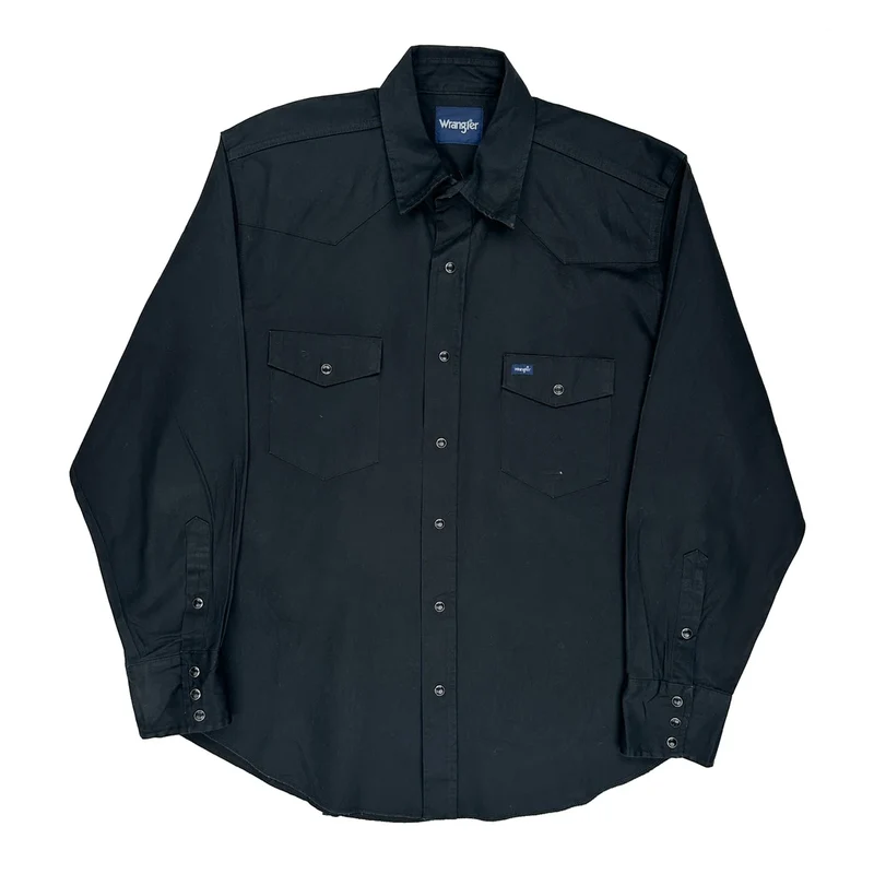 Wrangler Shirt - XL Black Cotton