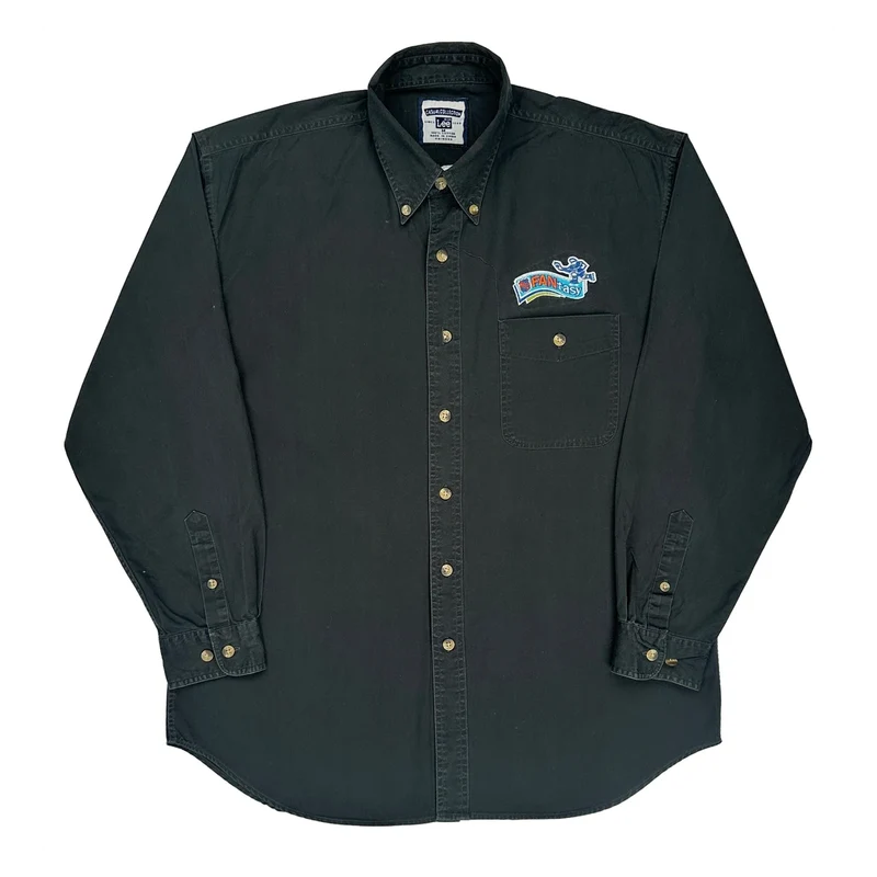 Fan Easy Lee Shirt - Medium Black Cotton