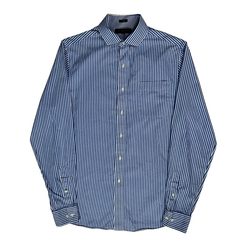 Tommy Hilfiger Slim Fit Shirt - Medium Blue Cotton