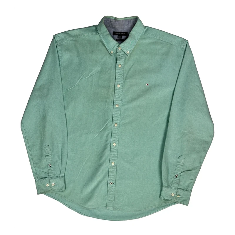 Tommy Hilfiger Shirt - 2XL Green Cotton