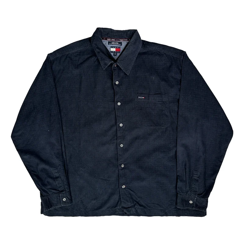 Tommy Jeans Shirt - 2XL Navy Cotton