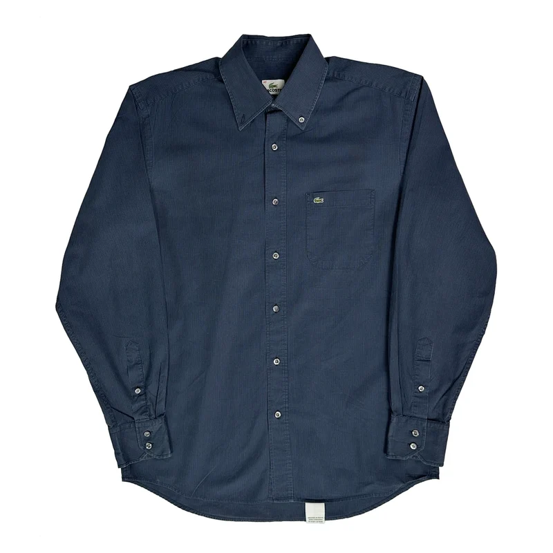 Lacoste Shirt - Large Blue Cotton