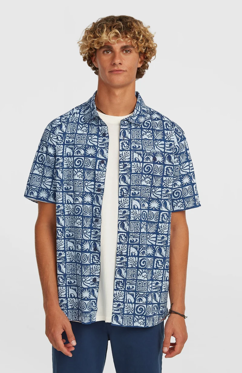 O'Neill Print overhemd | Dark Blue Bricks