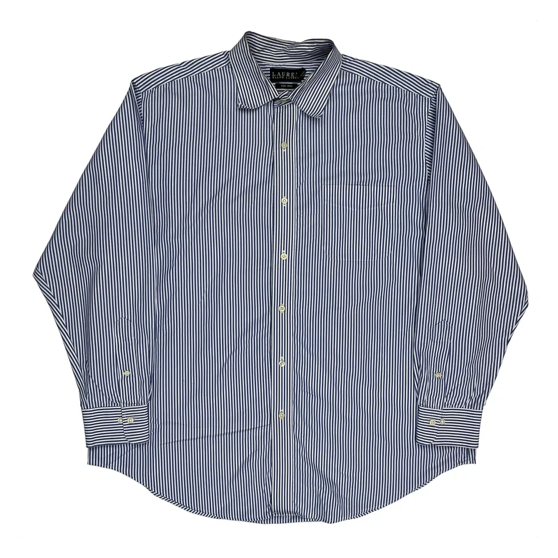 Ralph Lauren Striped Shirt - XL Blue Cotton
