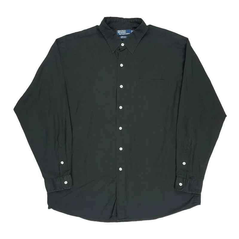 Polo By Ralph Lauren Shirt - XL Black Cotton