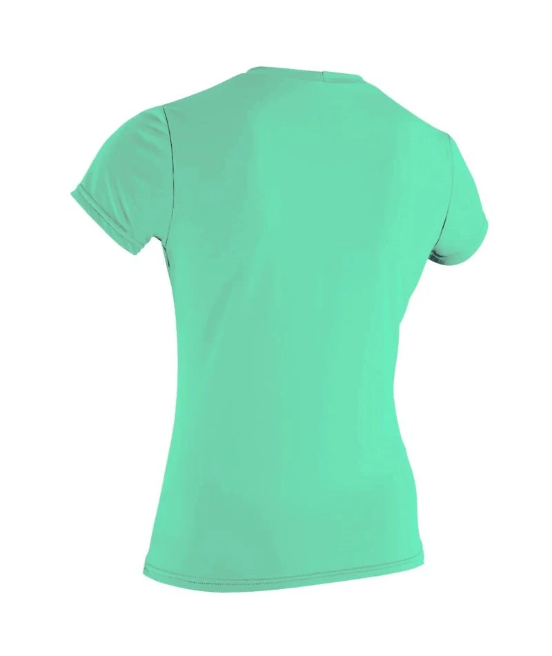 Wms Basic Skins Sun Shirt Light Aqua