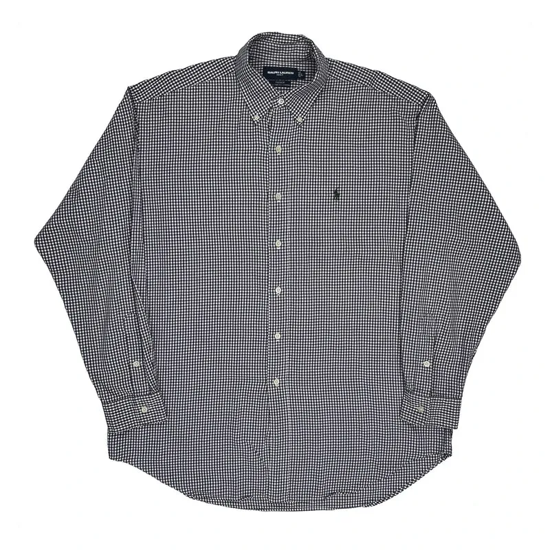 Tilden Ralph Lauren Checked Shirt - Large Purple Cotton