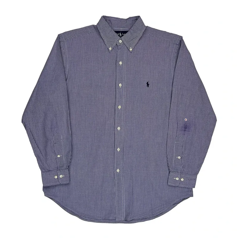 Ralph Lauren Checked Shirt - Large Purple Cotton
