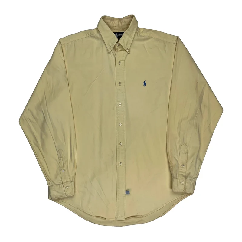 Ralph Lauren Shirt - Large Yellow Cotton