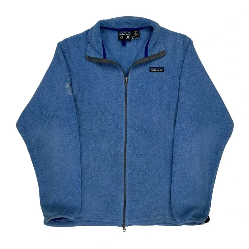 Made In USA Patagonia Polartec Fleece Jacket - Large Blue Polyester