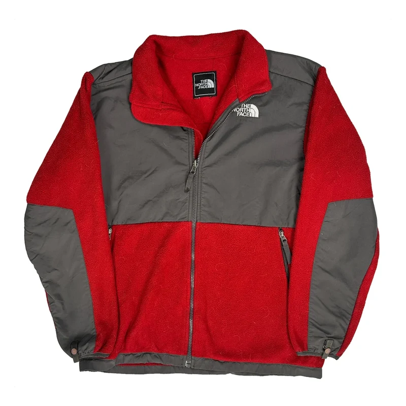 The North Face Denali Fleece Jacket - Medium Red Polyester