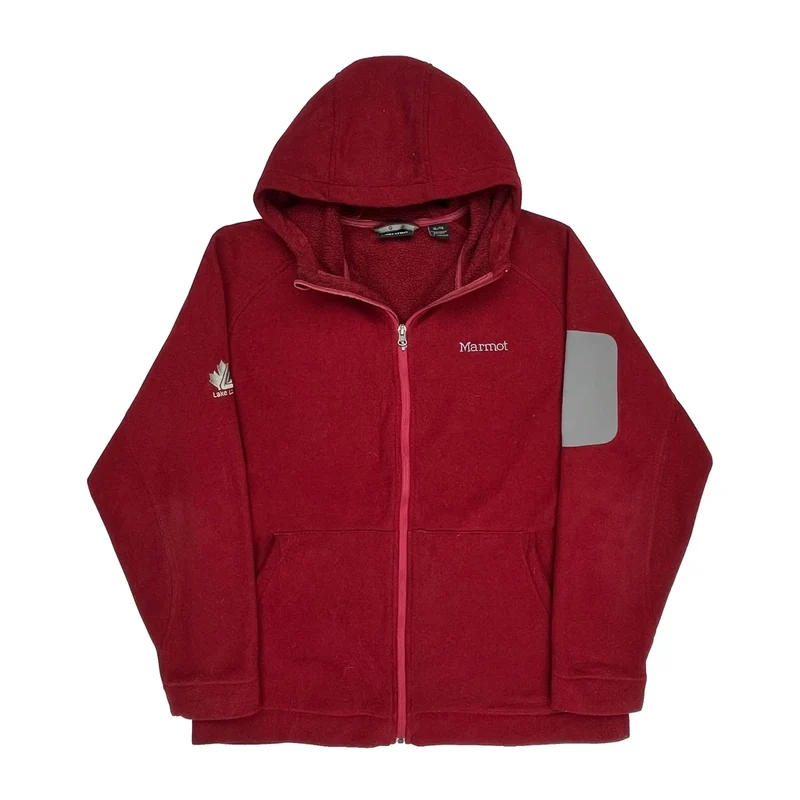 Marmot Fleece Jacket - XL Red Polyester
