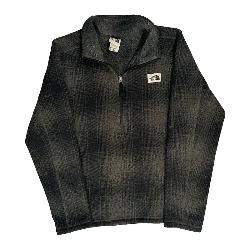 The North Face Checked Fleece - Small Grey Polyester