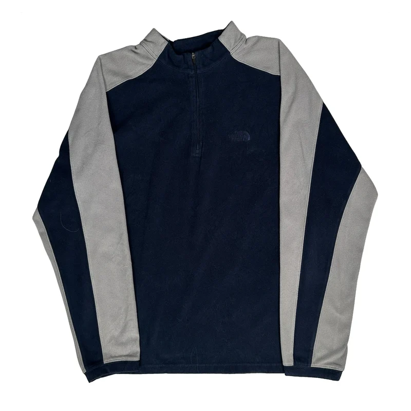 The North Face Fleece - Large Navy Polyester
