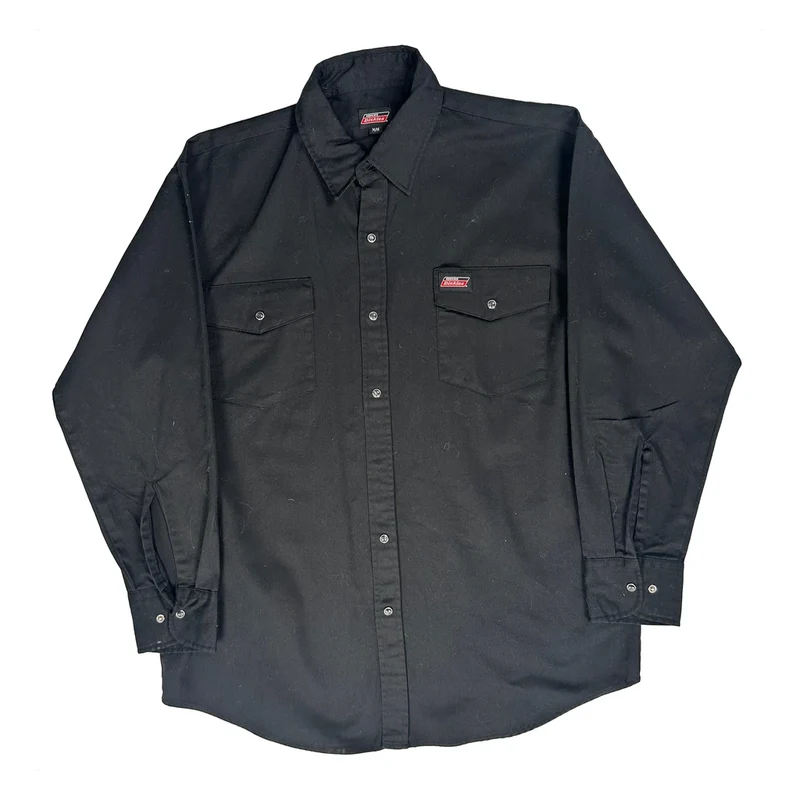 Dickies Shirt - Medium Black Cotton