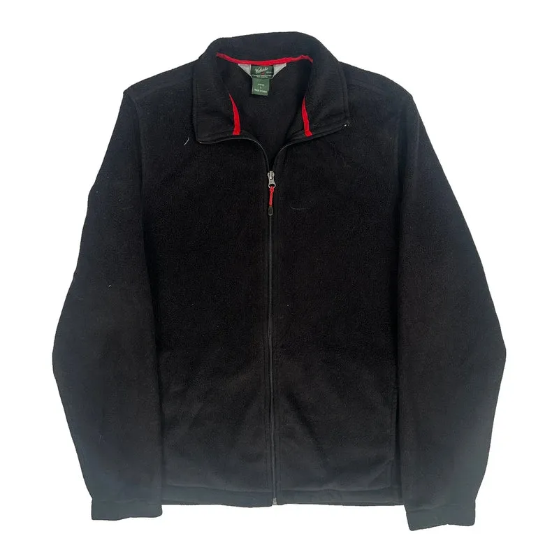Woolrich Fleece Jacket - Large Black Polyester