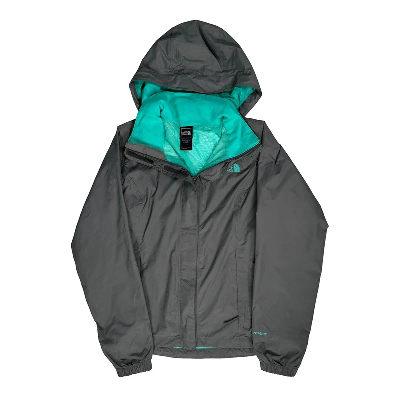 The North Face Waterproof Jacket - Small Grey Nylon