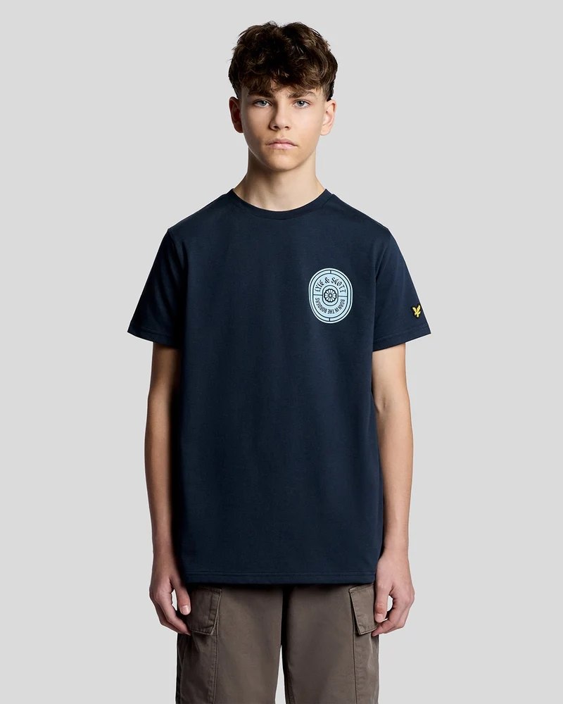 Graphic Badge Cotton T-Shirt