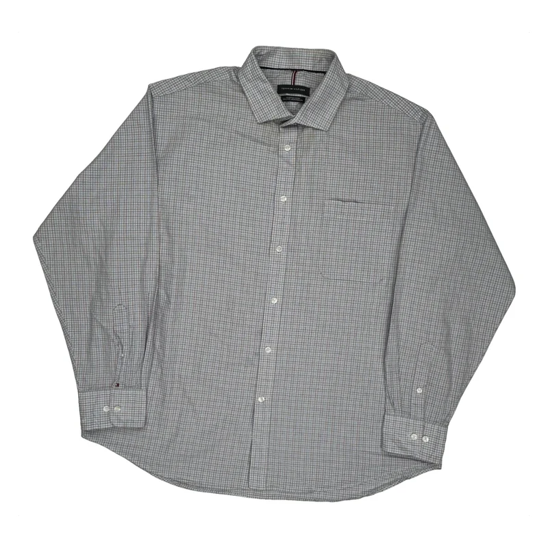Tommy Hilfiger Checked Shirt - XL Blue Cotton