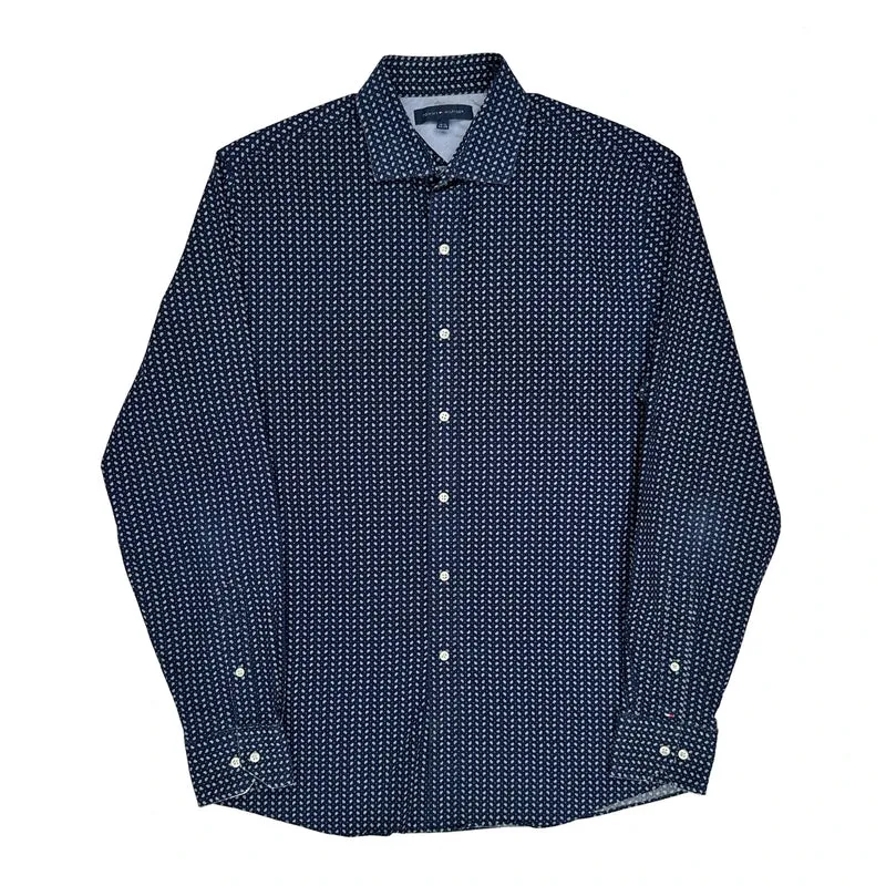 Tommy Hilfiger Polka Dot Shirt - Medium Blue Cotton