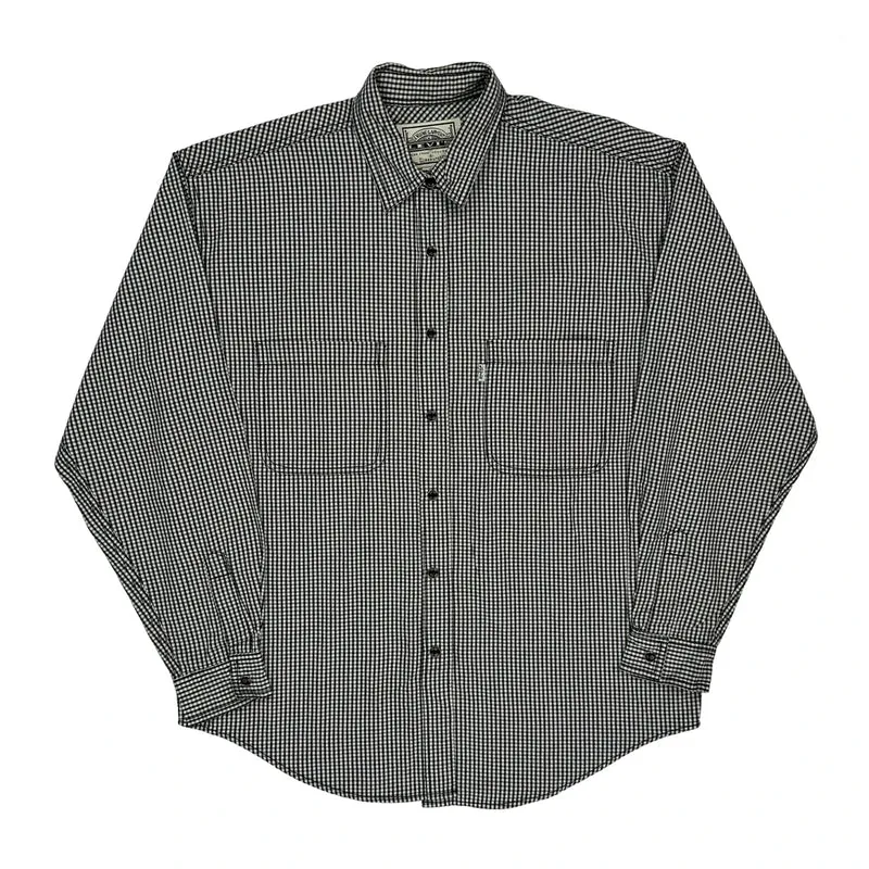 Levis Checked Shirt - Medium Black & White Cotton