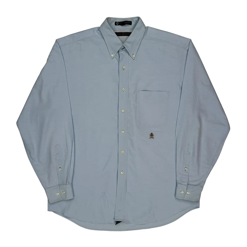 Tommy Hilfiger Shirt - Large Blue Cotton