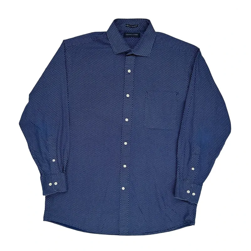 Tommy Hilfiger Shirt - Large Blue Cotton