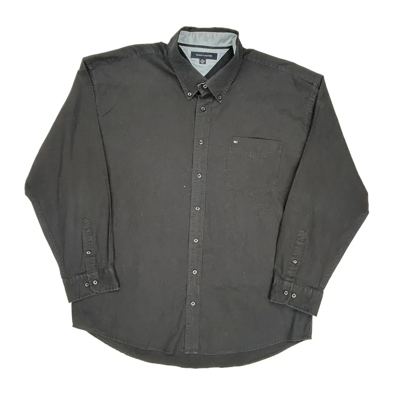 Tommy Hilfiger Shirt - 2XL Black Cotton