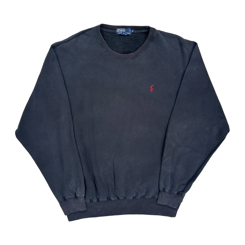 Polo By Ralph Lauren Sweatshirt - XL Black Cotton